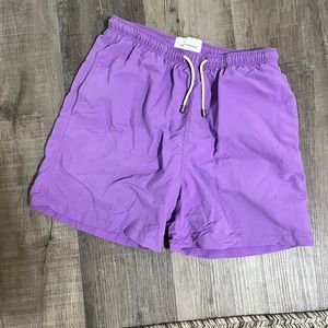 Solid & Striped Men’s Swim Trunks